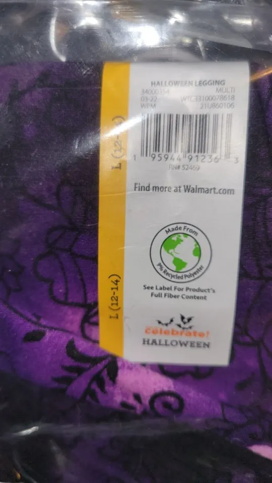 Women's Printed Leggings Halloween Purple Skulls