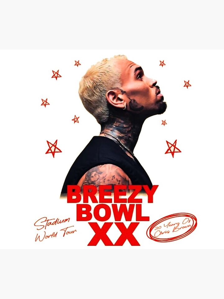 Chris Brown Tour Poster - Concert Music Wall Art Print
