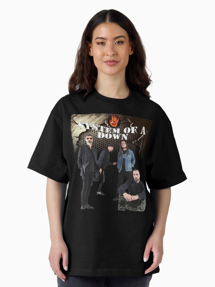 SYSTEM OF DOWN T-Shirt - SOAD Oversized Rock Band Unisex Tee