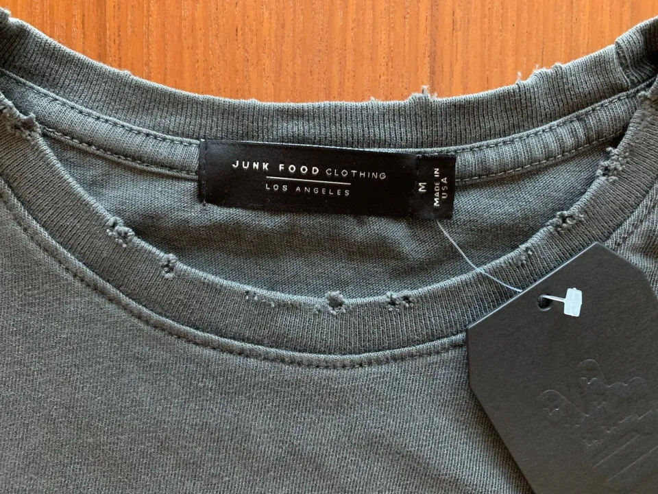 Junk Food Clothing The Simpsons Mens T-Shirt Medium Grey Bart Devil Retro