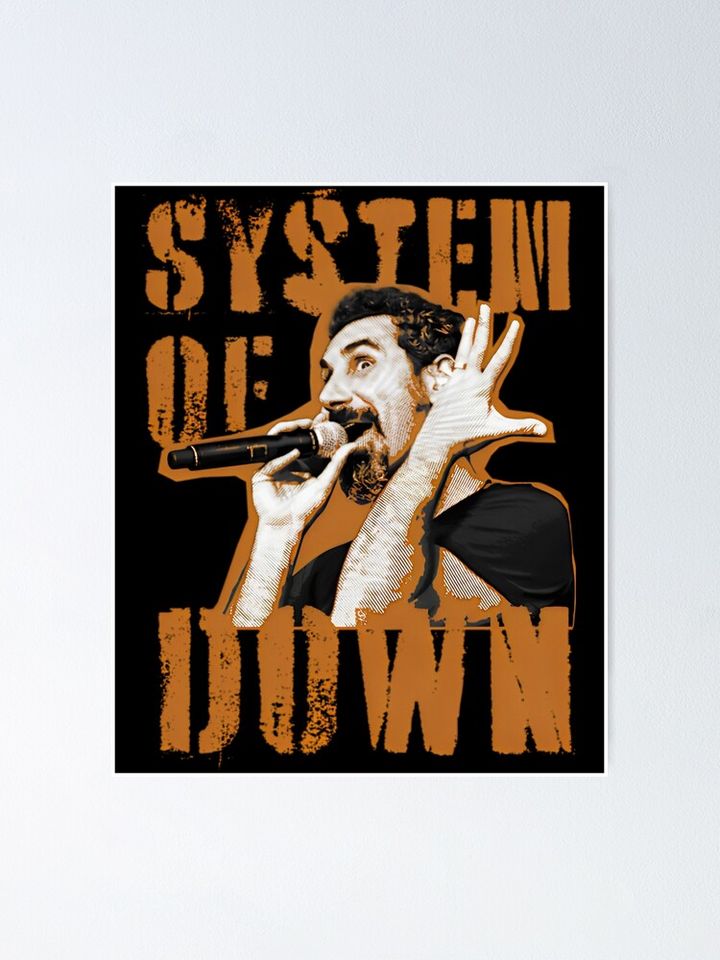 SYSTEM OF DOWN Poster – Rock Band Wall Art Print