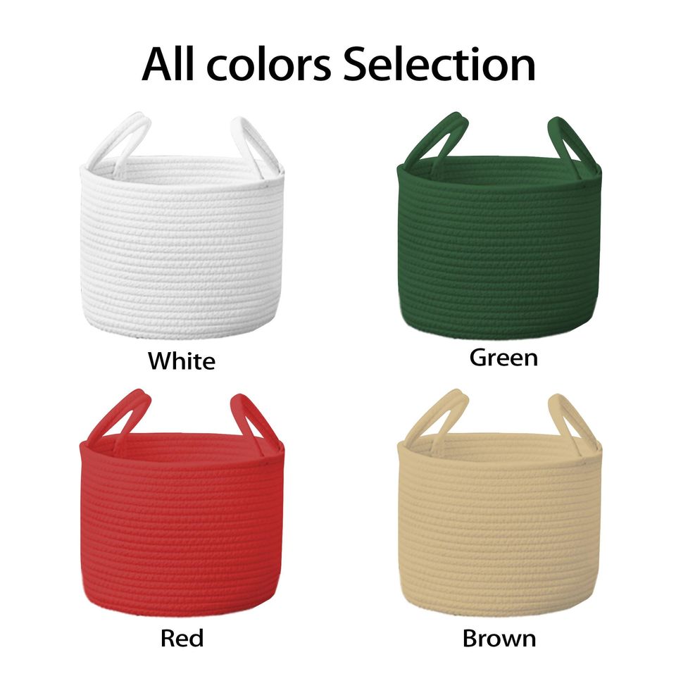 Personalized Christmas Baby Basket: Holiday Keepsake Storage