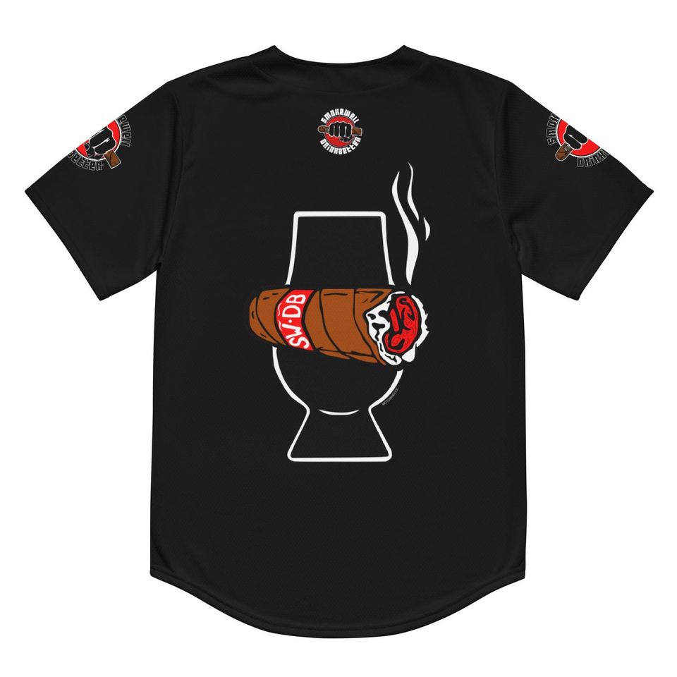 SWDB Logo Black Baseball Jersey, Gift for Fan