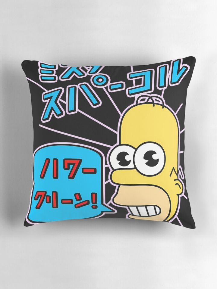 Mr Sparkle  Pillow, simpson throw pillows decor, Gift for Fan