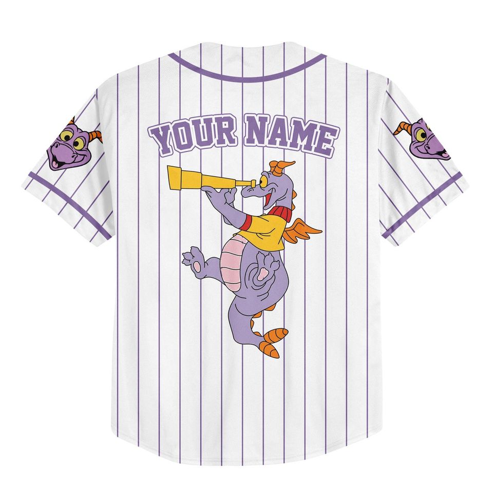 Custom Figment Little Spark Baseball Jersey