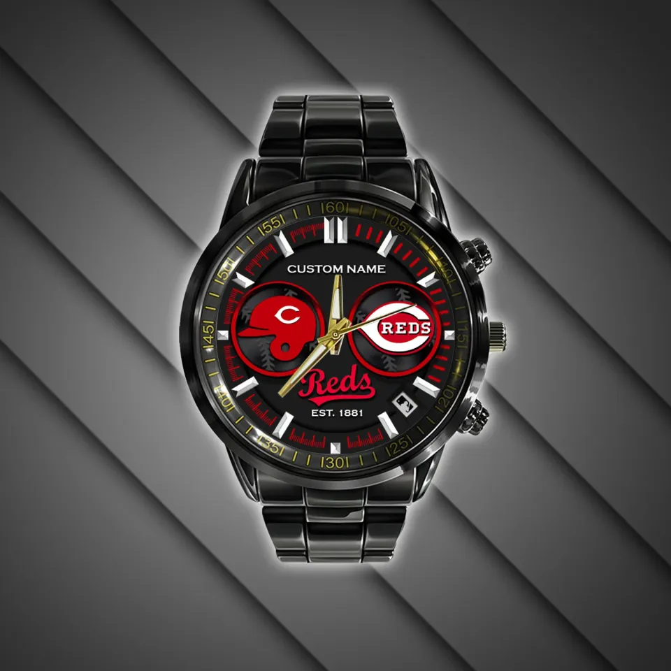 Cincinnatis Team Reds Stainless Steel Watch