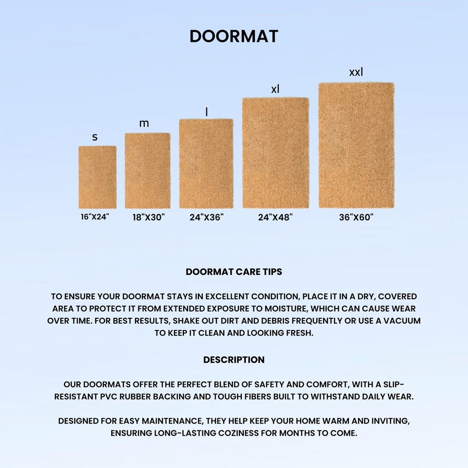 Funny Ghost Halloween Doormat: Spooky Welcome Mat, Natural Coir