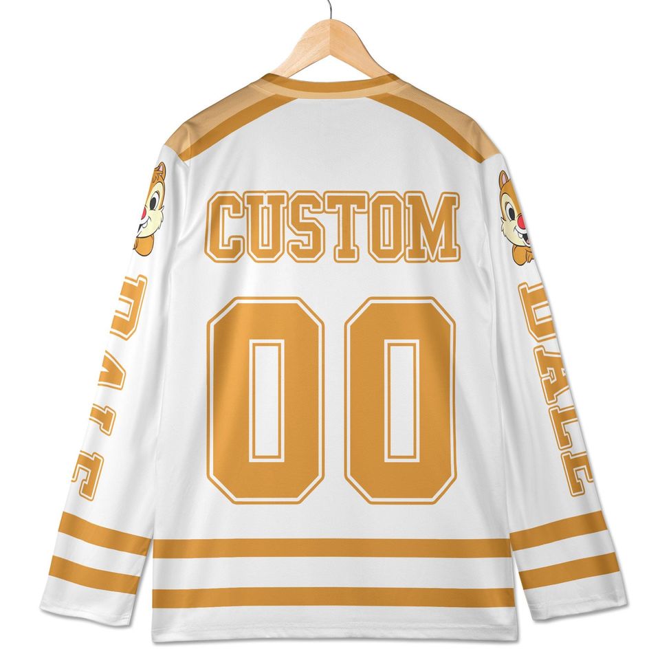 Personalized Dale Hockey Jersey with Disney Chipmunks Design