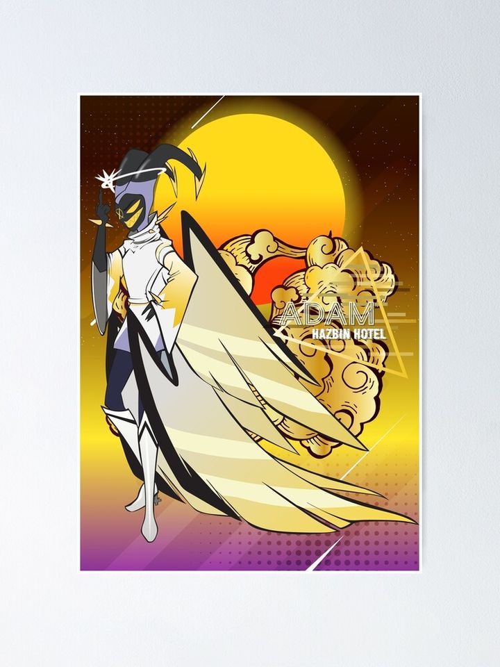 Hazbin Hotel Retro Adam Poster