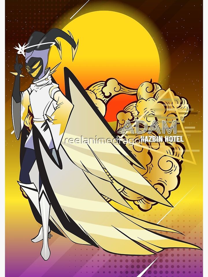 Hazbin Hotel Retro Adam Poster