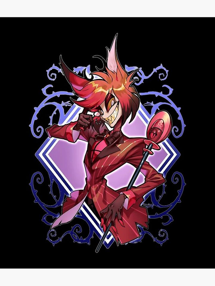 Alastor Hazbin Hotel Poster Wall Art Print for Interior Decor