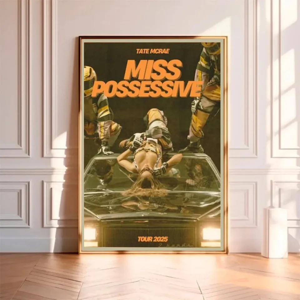 Tate McRae Miss Possessive Tour 2025 Concert Poster Wall Art Print