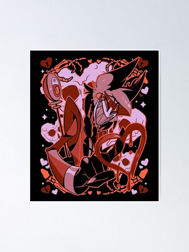 Alastor Hazbin Hotel Poster Wall Art Print for Interior Decor