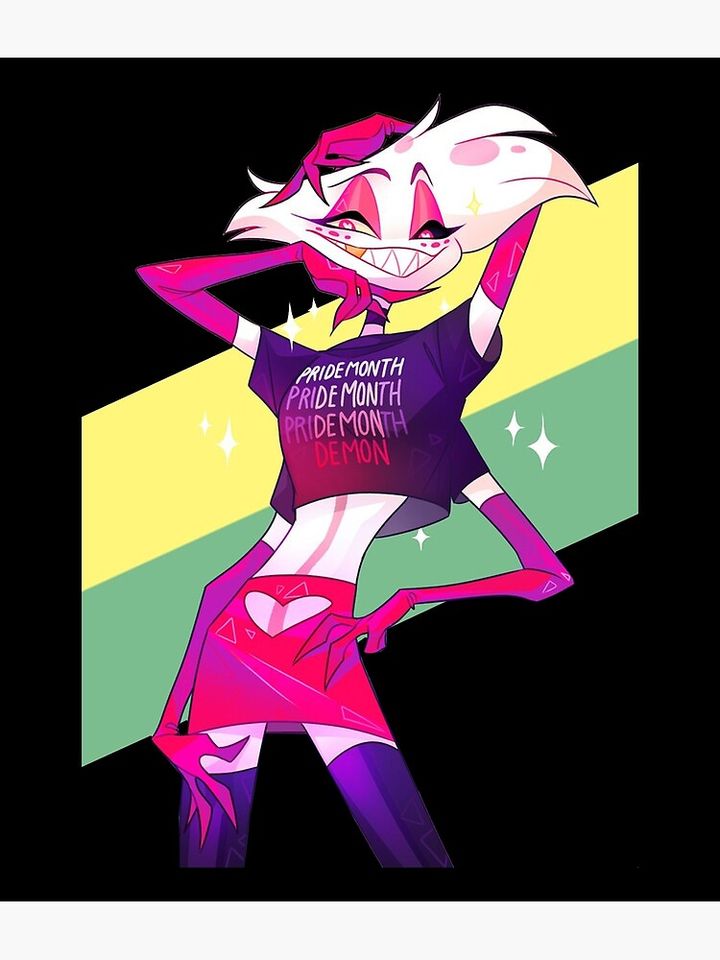 Hazbin Hotel Angel Dust Poster