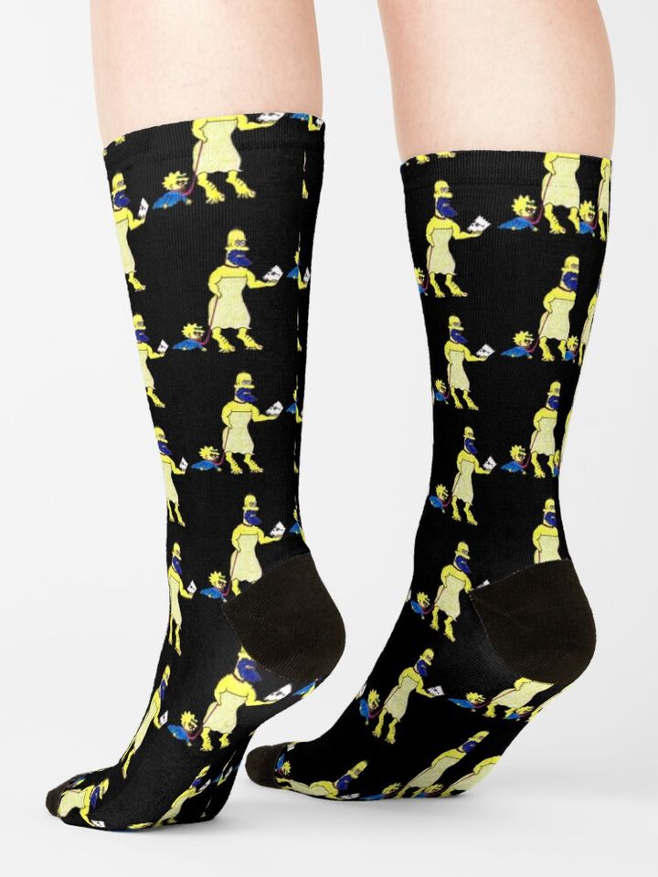 simps son Socks, Simpson Funny, Gift for Fan