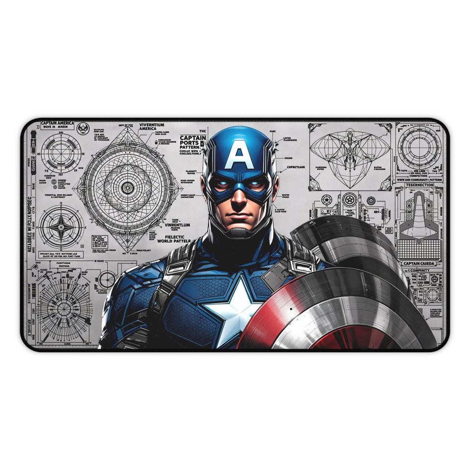 Marvel Captain America Desk Mat, Mouse Pad