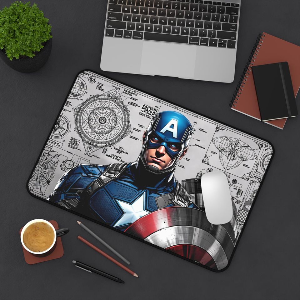 Marvel Captain America Desk Mat, Mouse Pad
