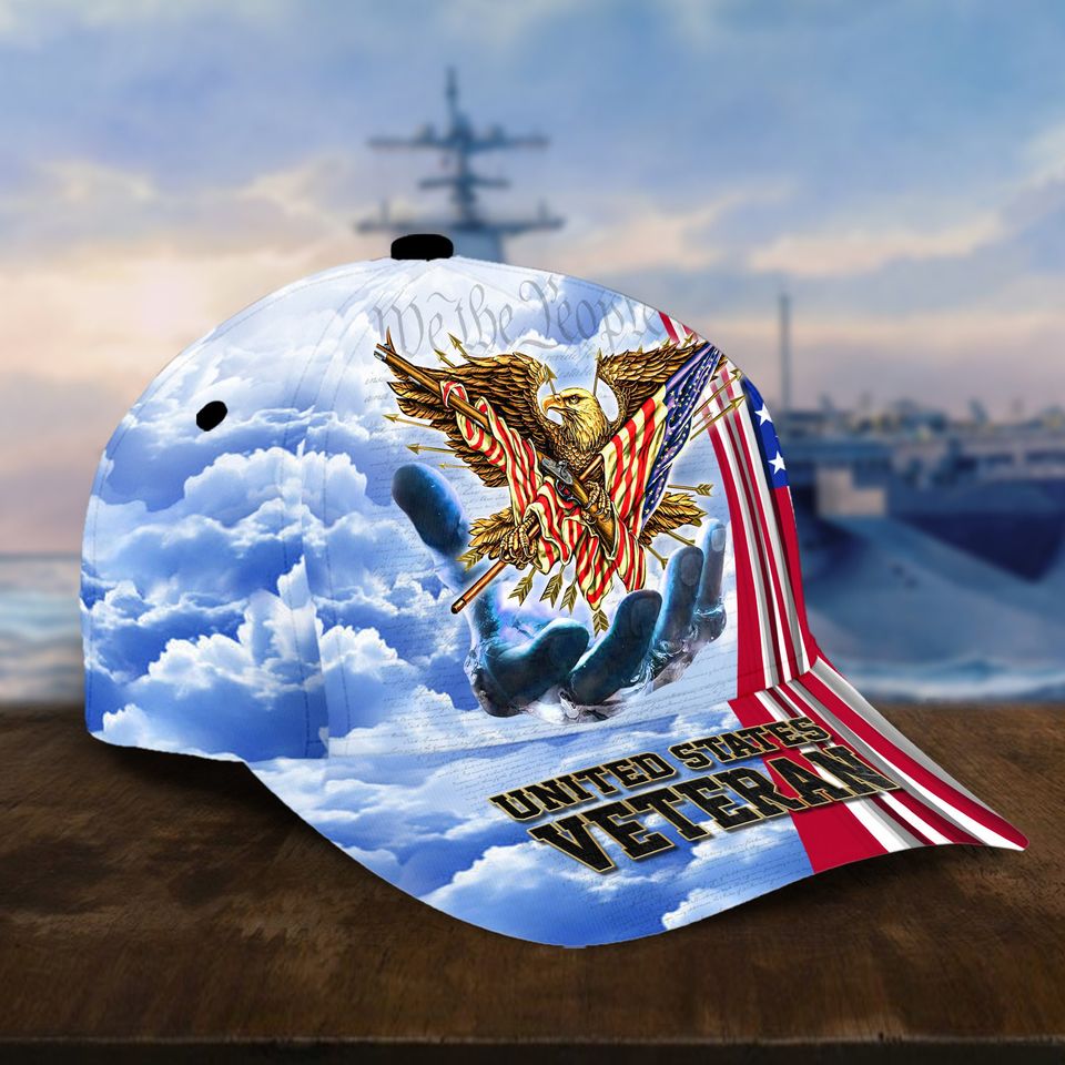 Proud US Veteran Dad Hat American Eagle Cap Men Veteran Caps For Men