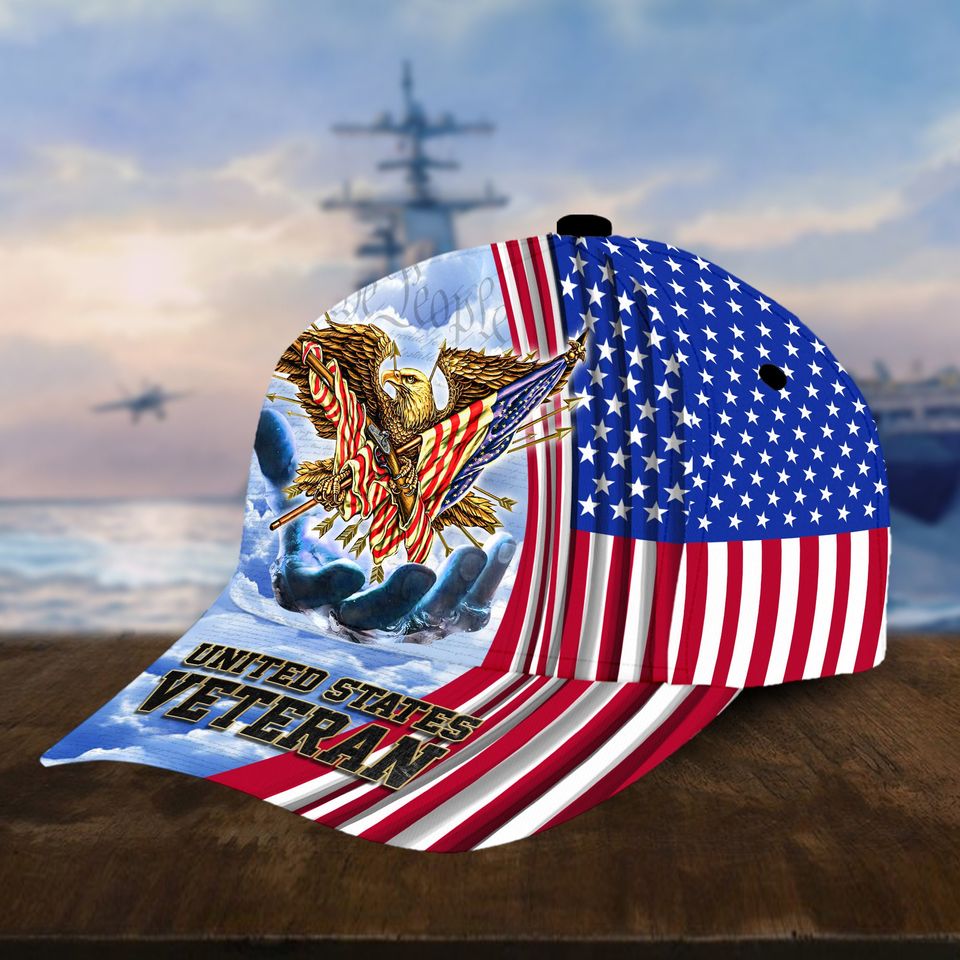 Proud US Veteran Dad Hat American Eagle Cap Men Veteran Caps For Men