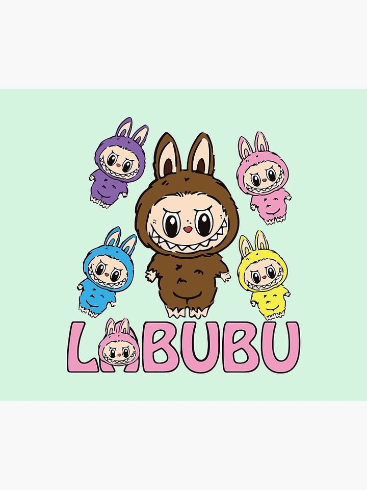 Cute Labubu Throw Blanket, Gift for Kids, Cute Gift
