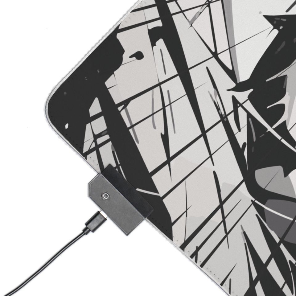 Anime LED Gaming Mouse Pad: RGB Gamer Desk Decor