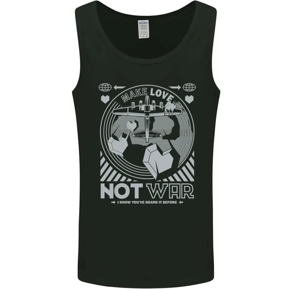 Make Love Not War World Peace Men's Tank Top
