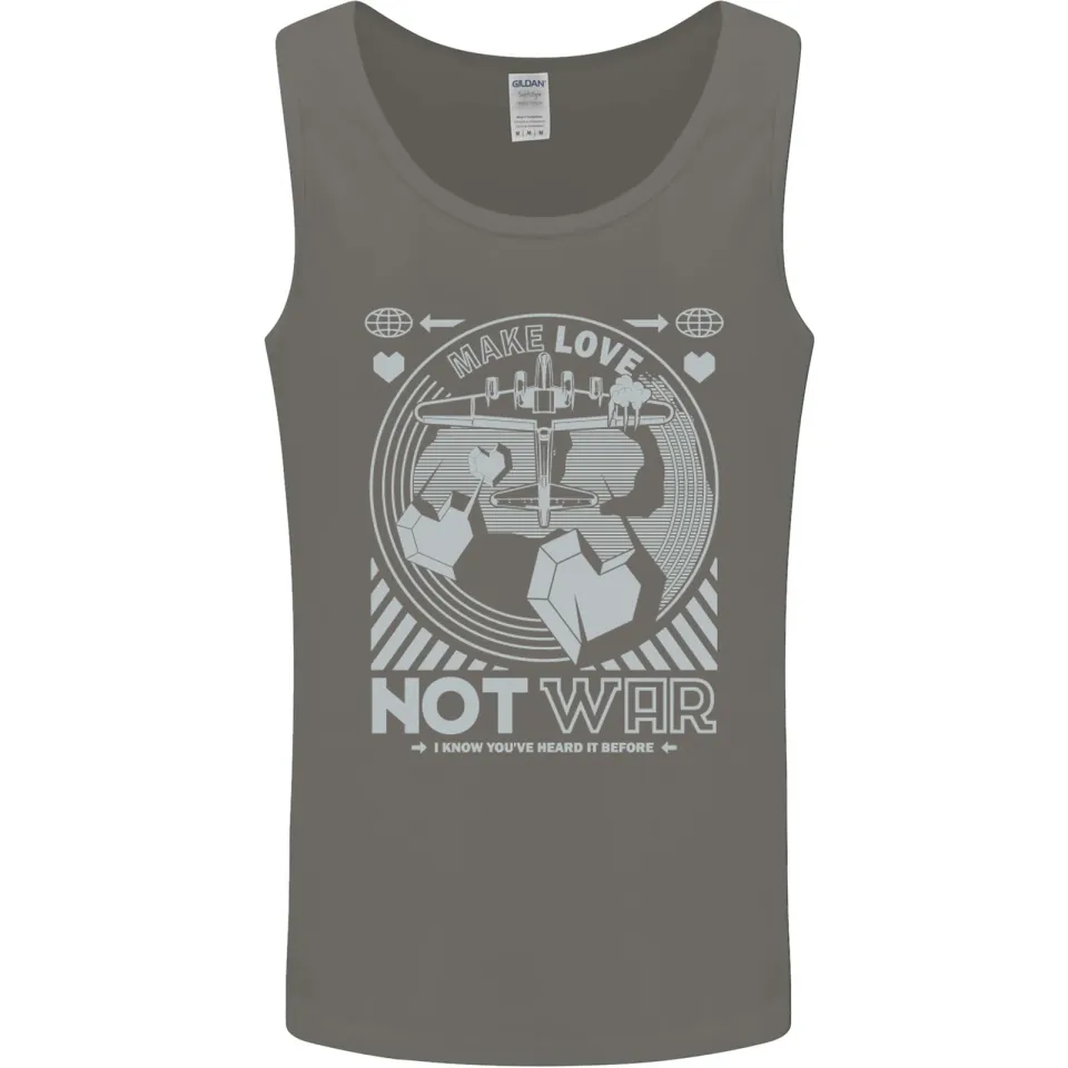 Make Love Not War World Peace Men's Tank Top