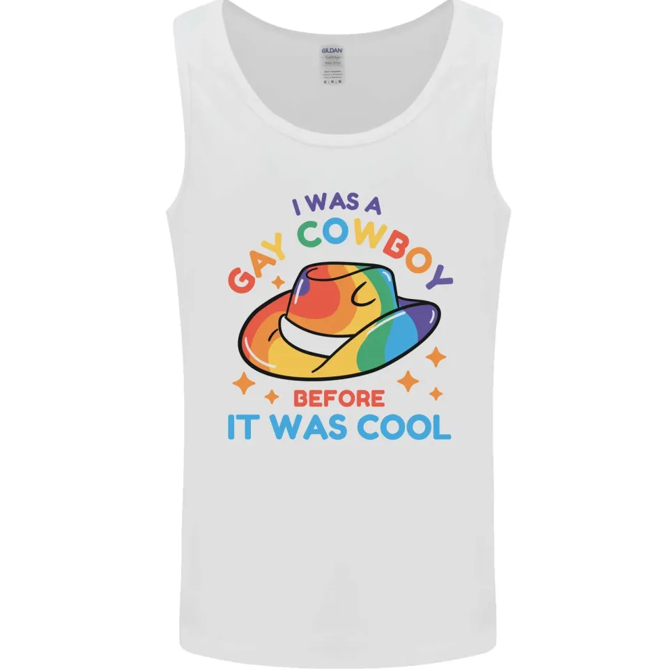 LGBT Gay Pride Cowboy Awareness Day Men's Tank Top