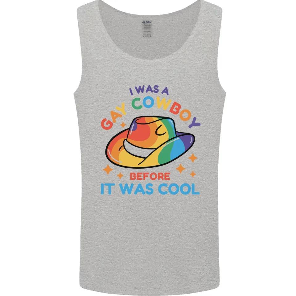 LGBT Gay Pride Cowboy Awareness Day Men's Tank Top