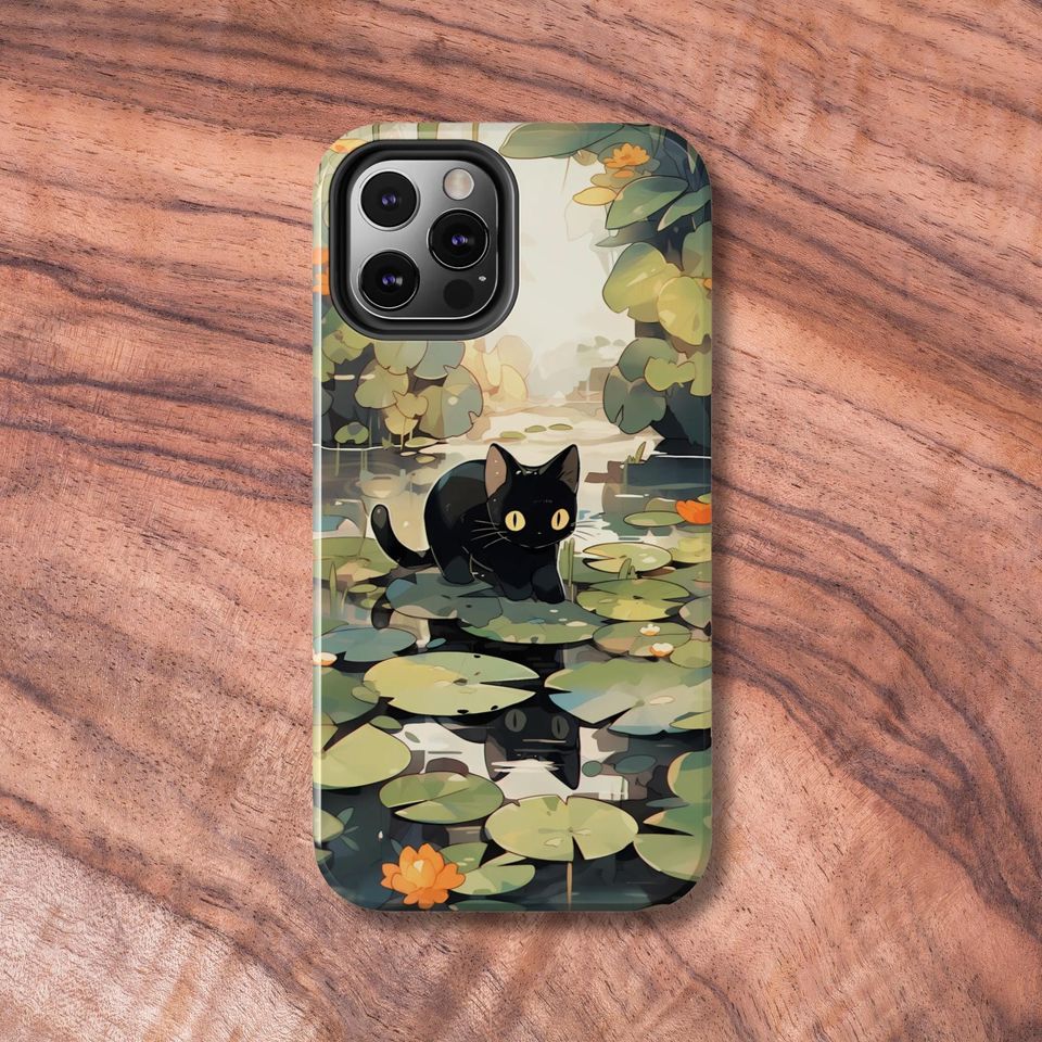Aesthetic Cat Phone Case for iPhone