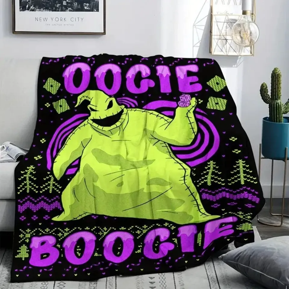 Oogie Boogie Bash 2025 The Nightmare Before Christmas Halloween Blanket
