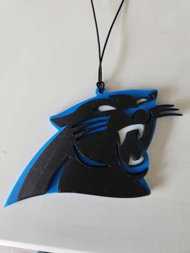 Carolina Panthers Car Rearview Mirror Ornament, Carolina Panthers Ornament