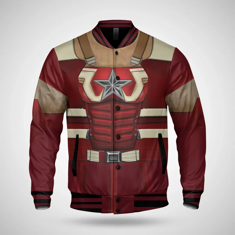 Red Guardian Thunderbolts Cosplay Bomber Jacket