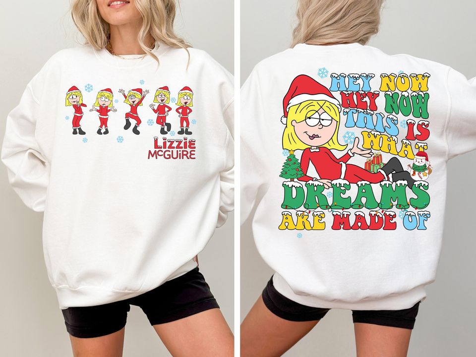 Disney Lizzie McGuire Emotions Double Sided Sweatshirt