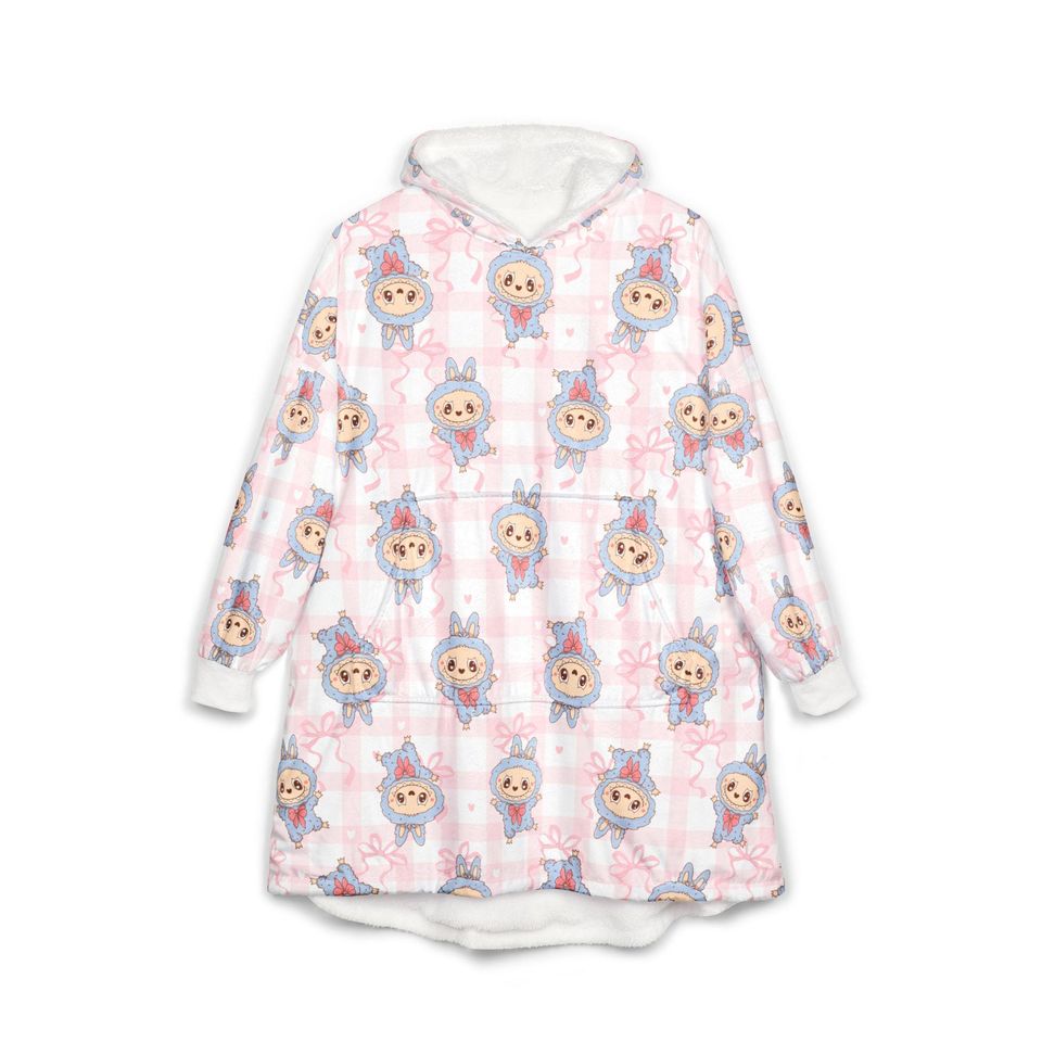 Cute Labubu Blanket Hoodie, Christmas Gift Idea