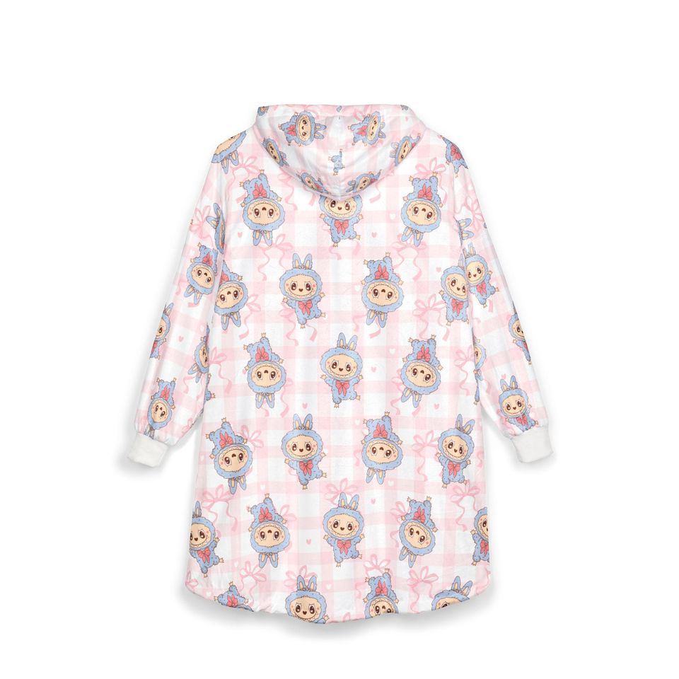Cute Labubu Blanket Hoodie, Christmas Gift Idea
