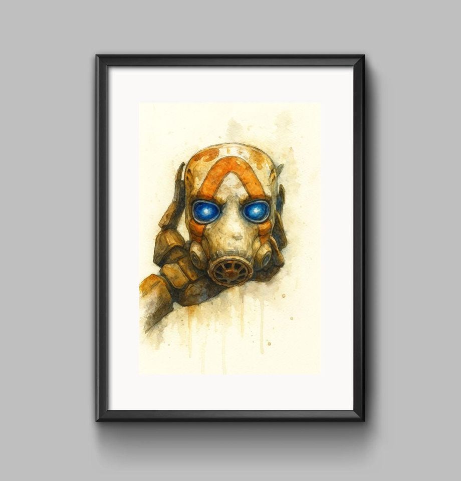 Borderlands 4 Poster - Unique Watercolor Gaming Wall Artwork