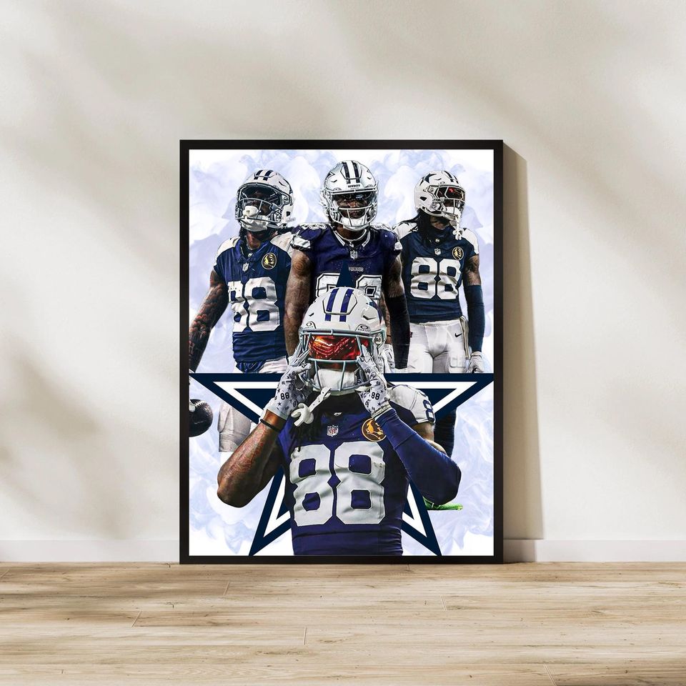 CeeDee Lamb Digital Art Print: Dallas Cowboys Man Decor