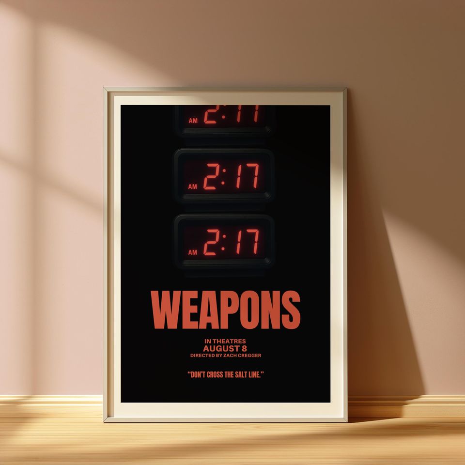 Weapons Movie Poster | Wall Art| College Dorm | Gift Idea | Horror | Scary Movie