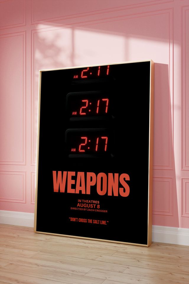 Weapons Movie Poster | Wall Art| College Dorm | Gift Idea | Horror | Scary Movie