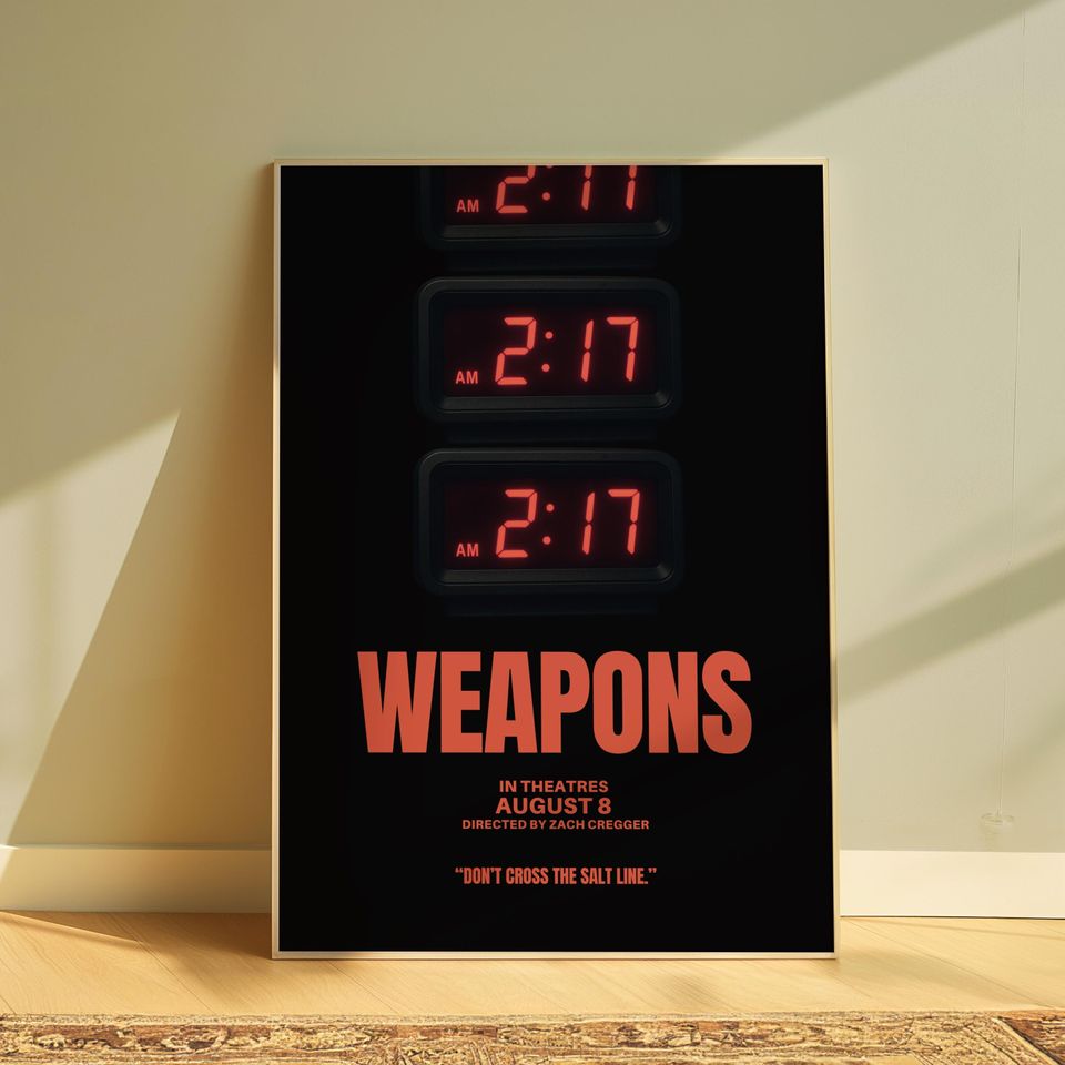 Weapons Movie Poster | Wall Art| College Dorm | Gift Idea | Horror | Scary Movie