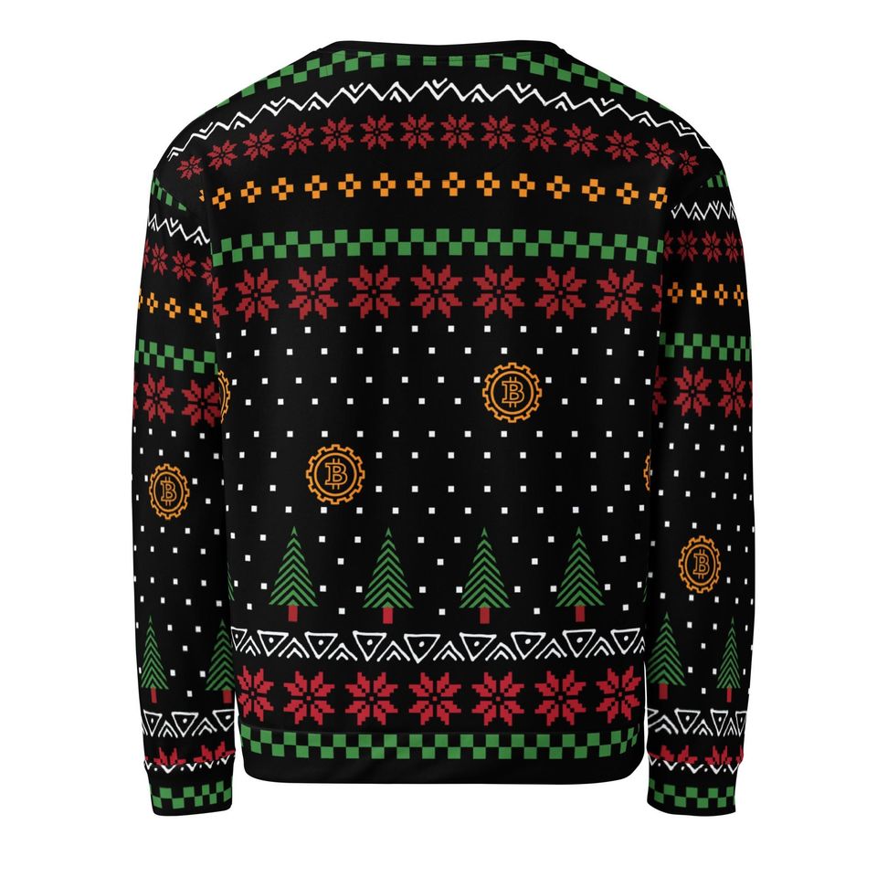 Bitcoin Crypto Ugly Christmas Jumper Unisex Sweatshirt