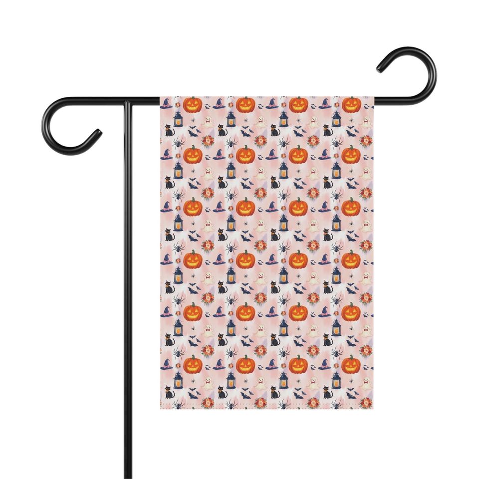 Halloween Garden Flag, Fall Home Decor Autumn Themed Banner