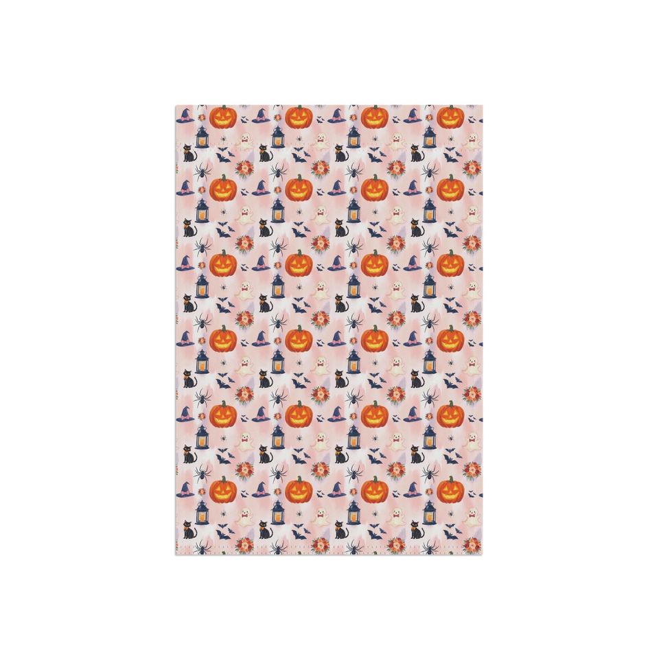Halloween Garden Flag, Fall Home Decor Autumn Themed Banner