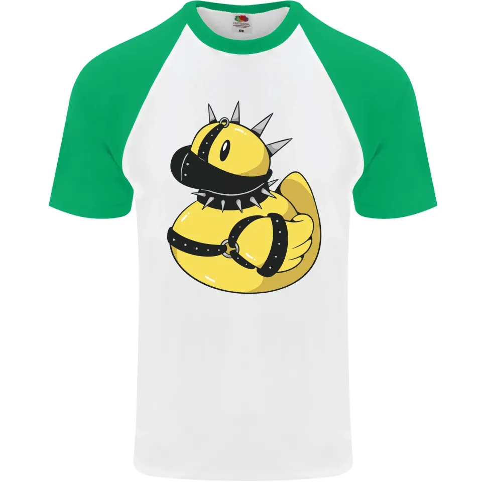 BDSM Rubber Duck Men's Baseball T-Shirt