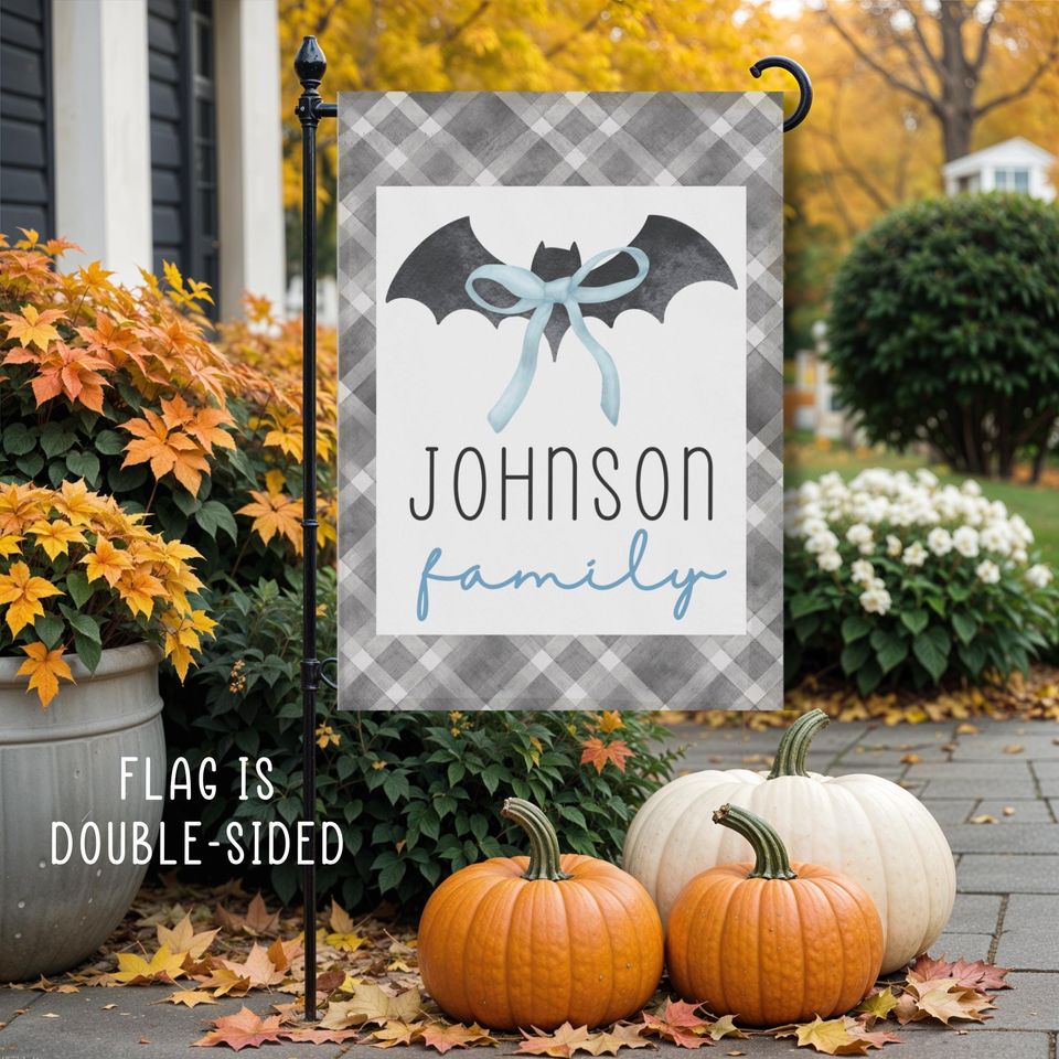 Halloween Flag, Outdoor Halloween Decorations Personalized, Cute Halloween Decor