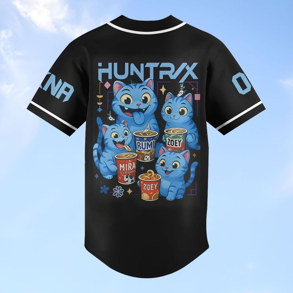 Derpy Tiger Demon Hunter Baseball Jersey, K-pop Band Huntrix Shirt