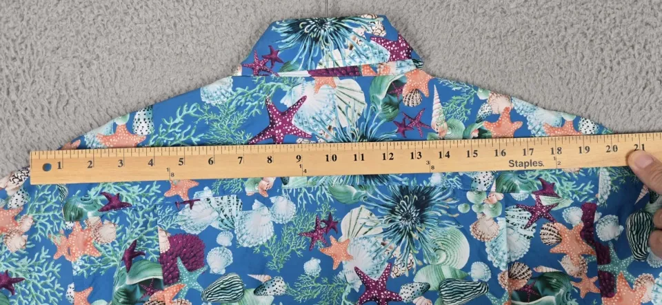 Maus & Hoffman Shirt Tropical Coral Reef Men's Large