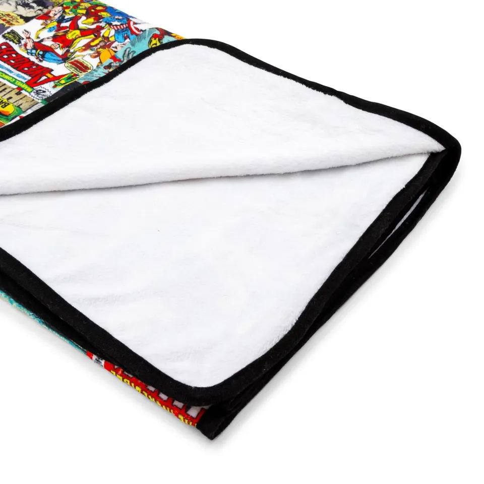 Marvel Comics Covers Fleece Throw Blanket | 45 x 60 Inches