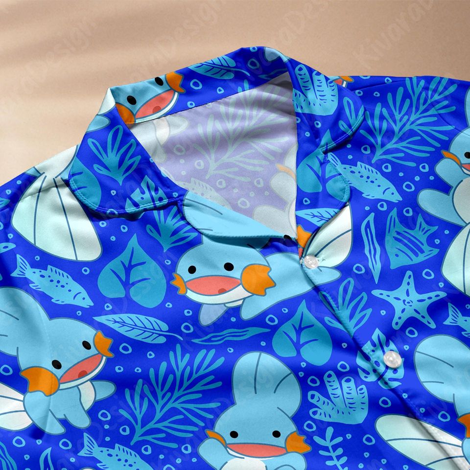 Mudkip Pajama Set Anime Inspired Sleepwear Cosplay  Kawaii Loungewear Gift for Anime Fans